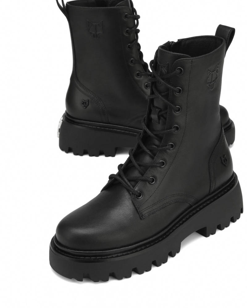 Naked Wolfe Faithful Women's Boots Black UK | R6A-8486