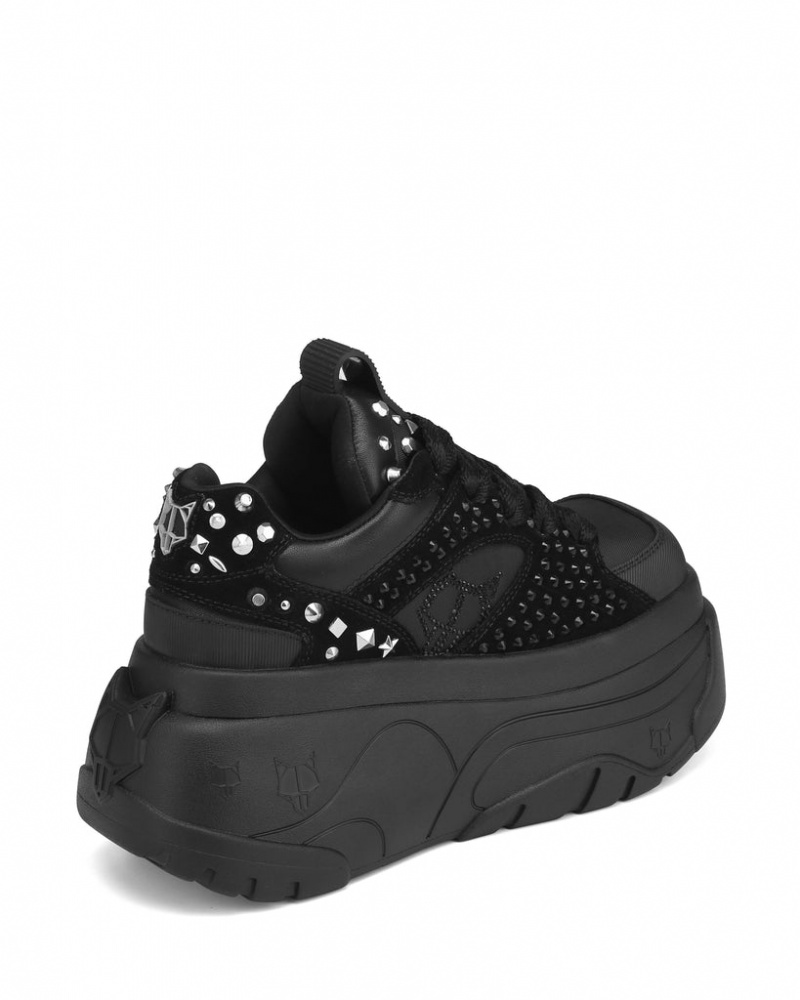 Naked Wolfe Fantasy Diamonds Women's Sneakers Black UK | S1X-1935