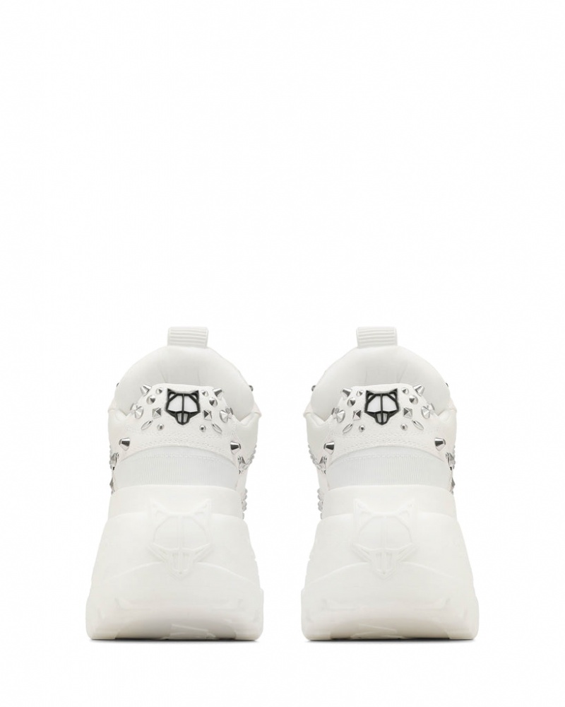 Naked Wolfe Fantasy Diamonds Women's Sneakers White UK | N3Y-6900