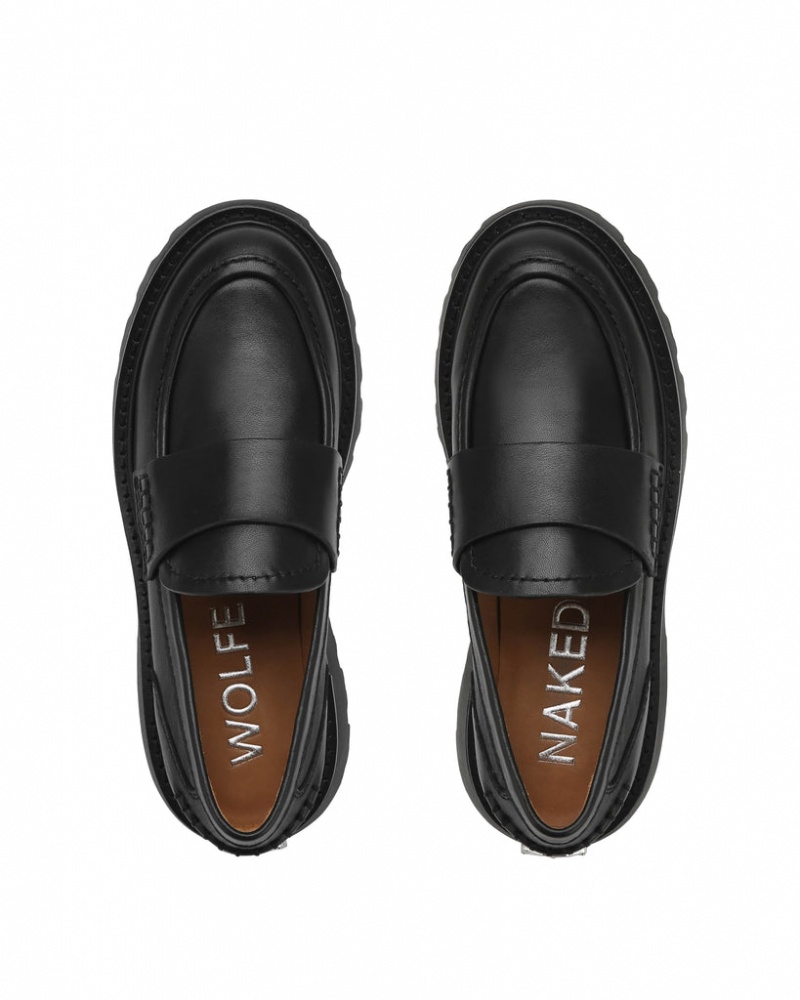 Naked Wolfe Flawless Women's Loafers Black UK | A0V-5725