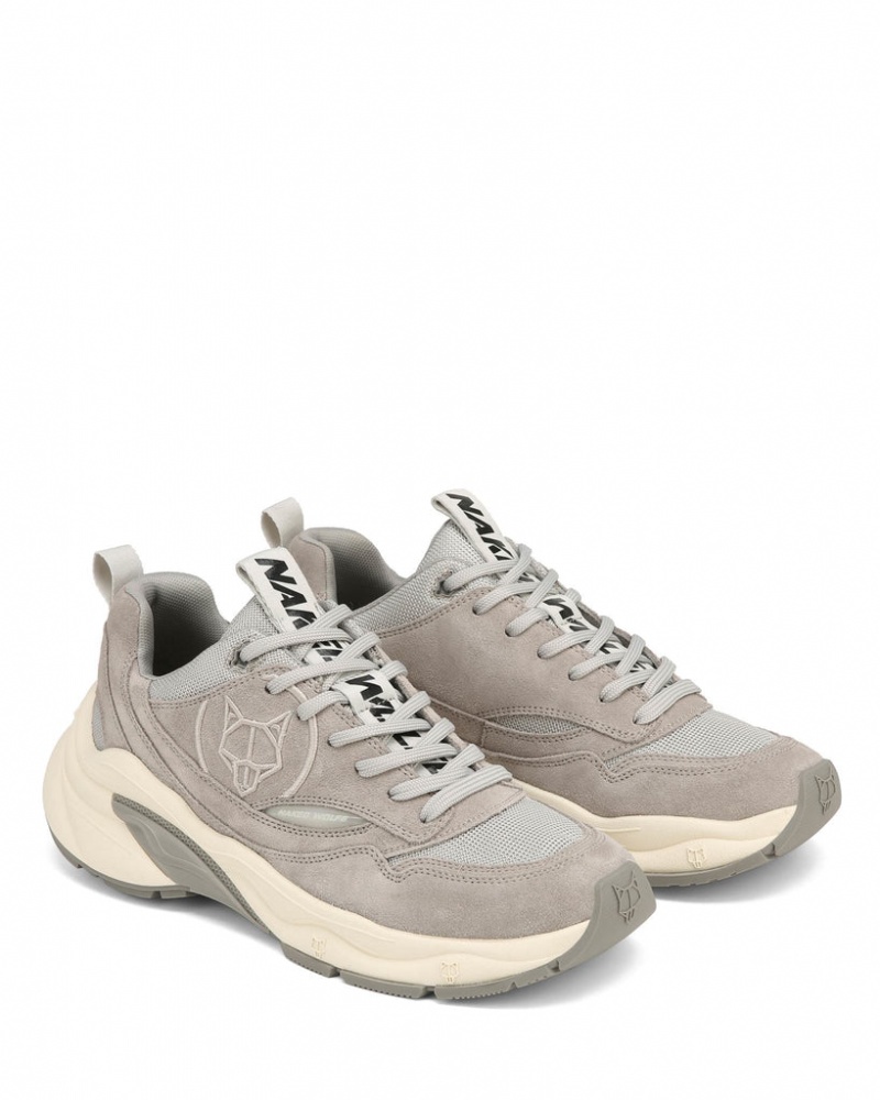 Naked Wolfe Fox Men's Sneakers Grey UK | M3G-7535