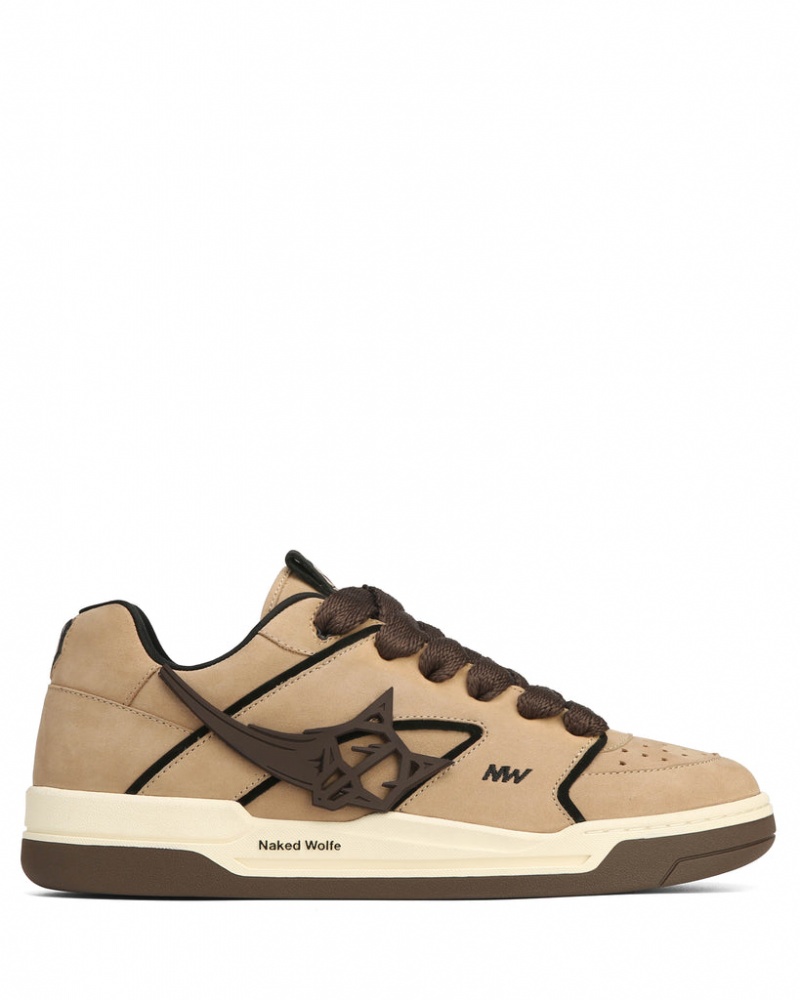 Naked Wolfe Horizon Men's Sneakers Brown UK | T1J-7069