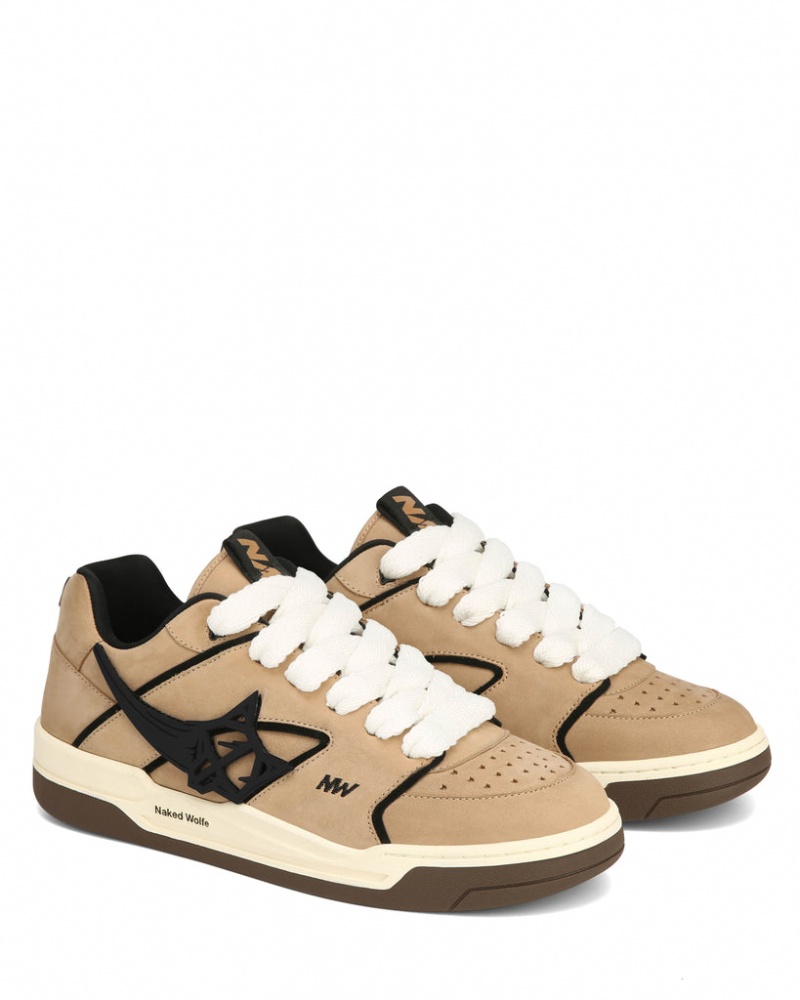 Naked Wolfe Horizon Men's Sneakers Brown UK | T1J-7069