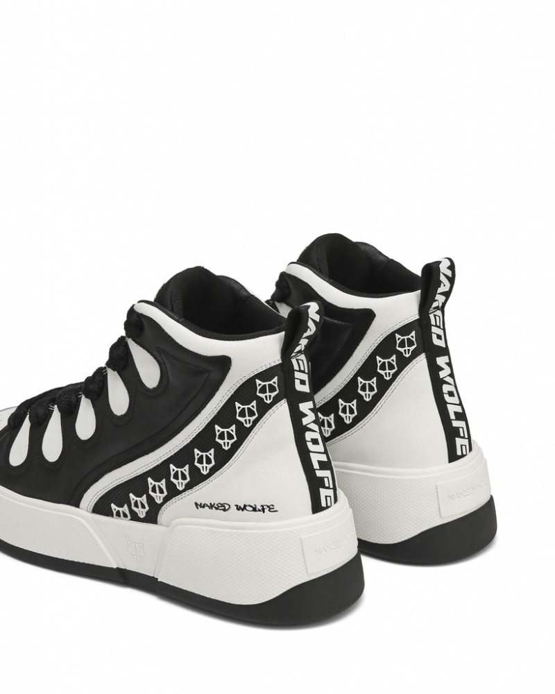 Naked Wolfe King Men's Sneakers Black / White UK | W6Q-2208