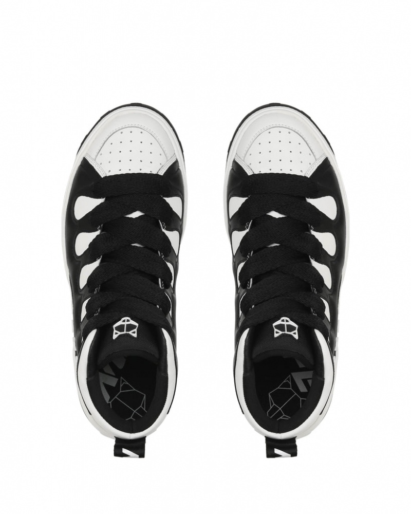 Naked Wolfe King Men's Sneakers Black / White UK | W6Q-2208