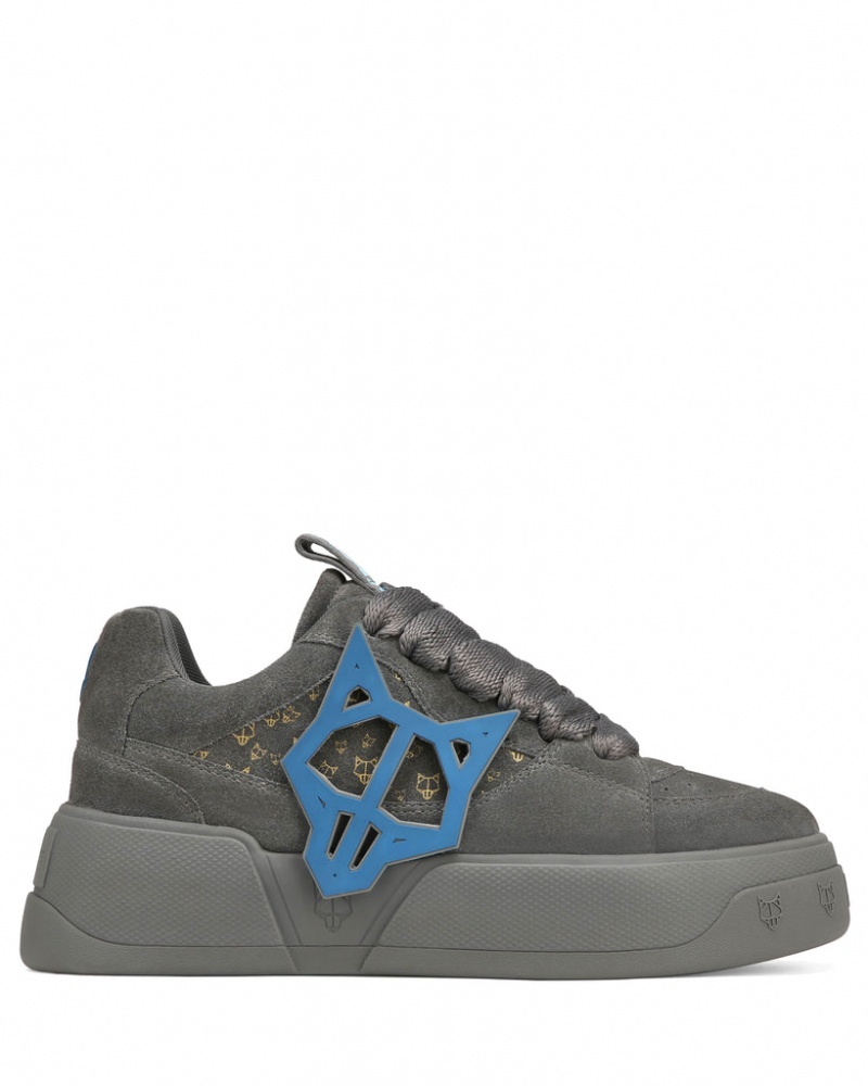 Naked Wolfe Kosa Cool Men's Sneakers Grey UK | C0G-6617