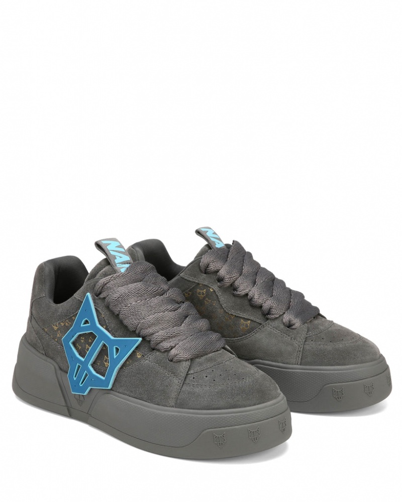 Naked Wolfe Kosa Cool Men's Sneakers Grey UK | C0G-6617