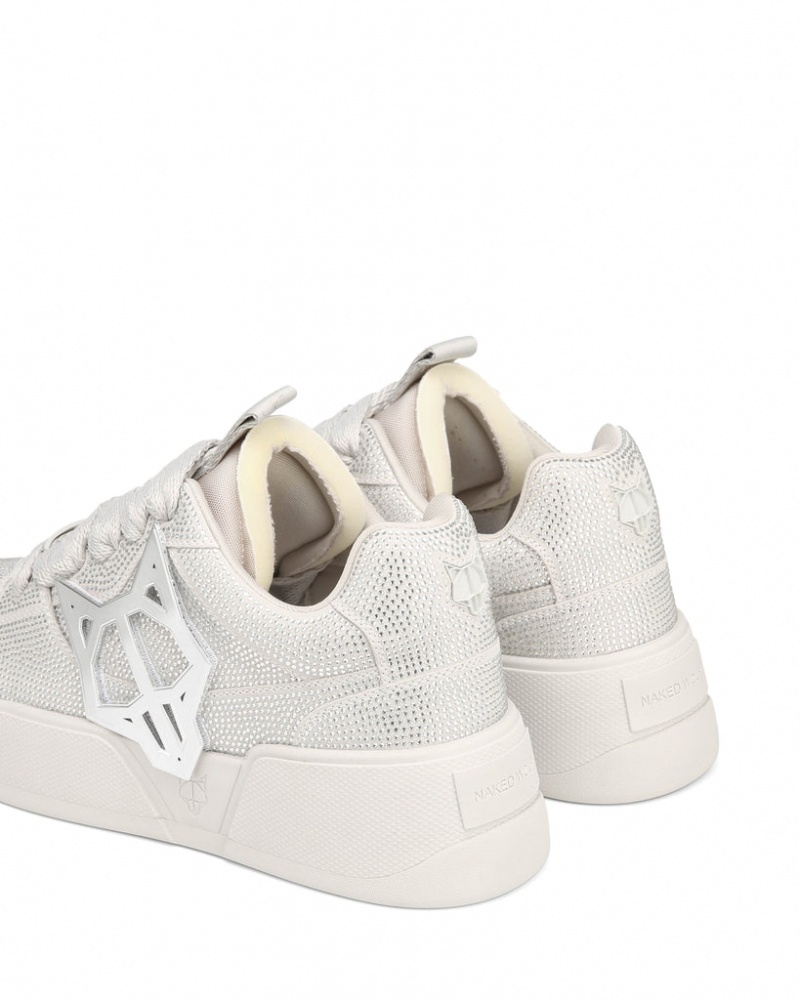 Naked Wolfe Kosa Diamond Men's Sneakers White UK | Q8P-1618