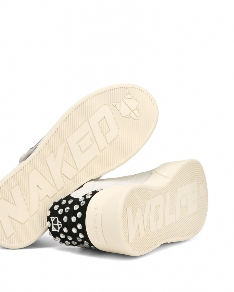 Naked Wolfe Kosa Rich Men's Sneakers White / Black UK | H6J-3029