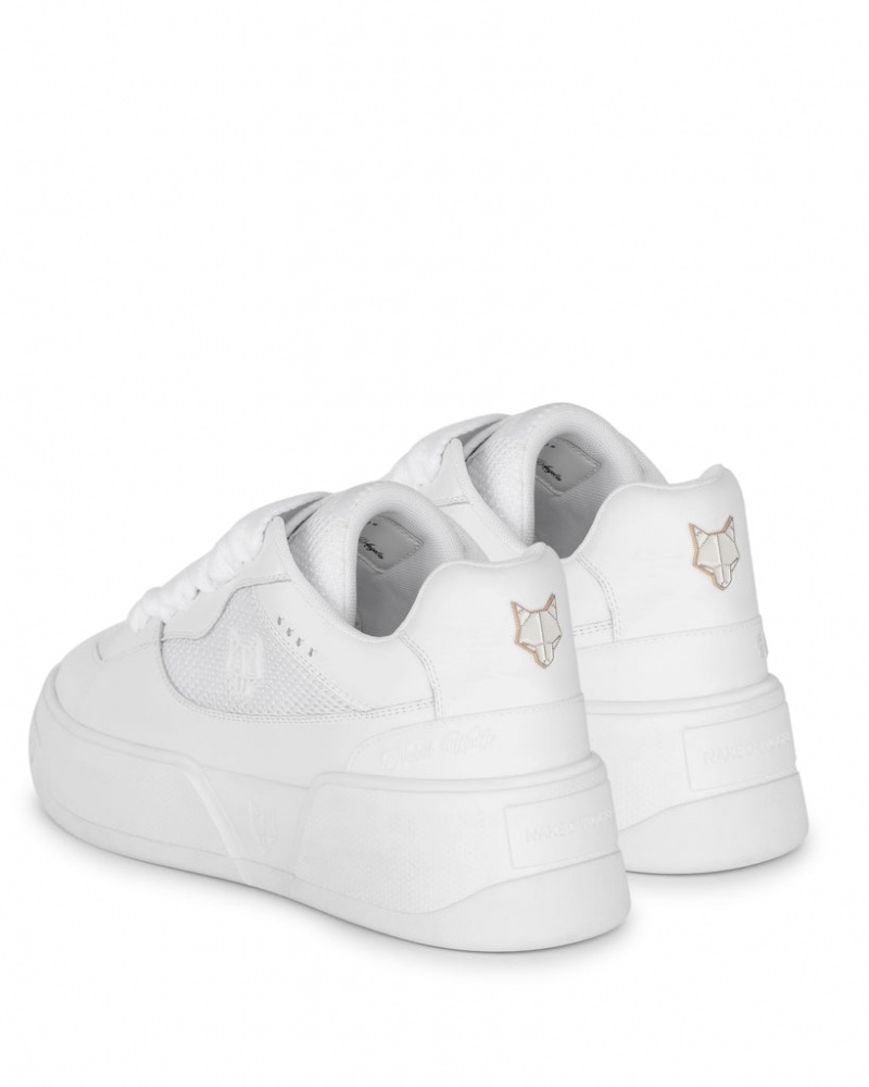 Naked Wolfe Kosa Signature Men's Sneakers White UK | F0C-6525