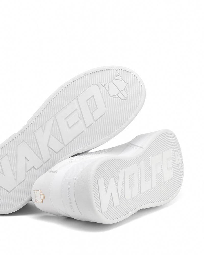 Naked Wolfe Kosa Signature Men's Sneakers White UK | F0C-6525