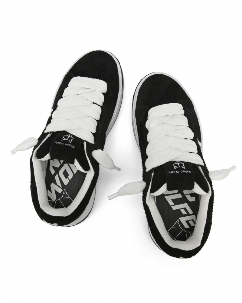 Naked Wolfe Kray Men's Sneakers Black / White UK | F2R-6356