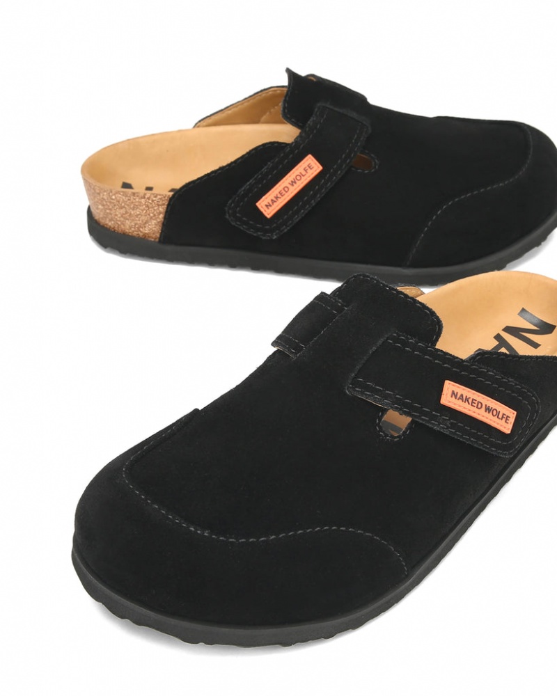 Naked Wolfe Melt Men's Slides Black UK | E2S-3565