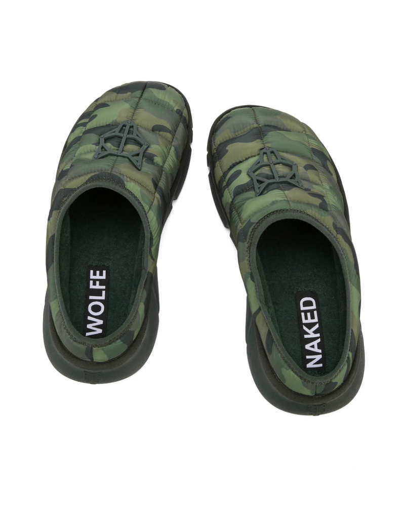 Naked Wolfe Montana Men's Slides Camo UK | M5Z-2815