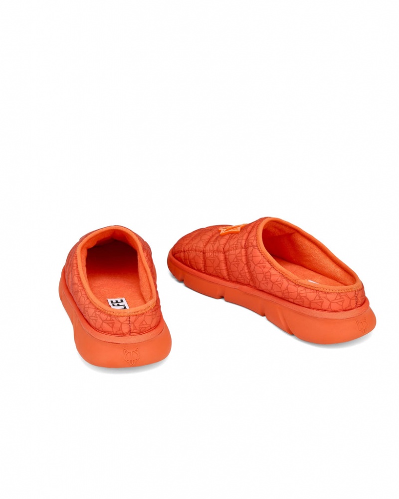 Naked Wolfe Montana Monogram Men's Slides Orange UK | V3I-9656