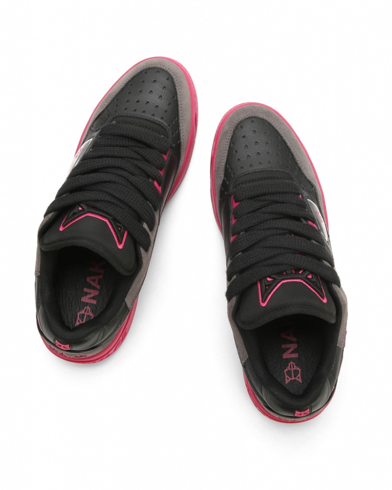 Naked Wolfe NW-00 Combo Men's Sneakers Black / Pink UK | Q4B-8444