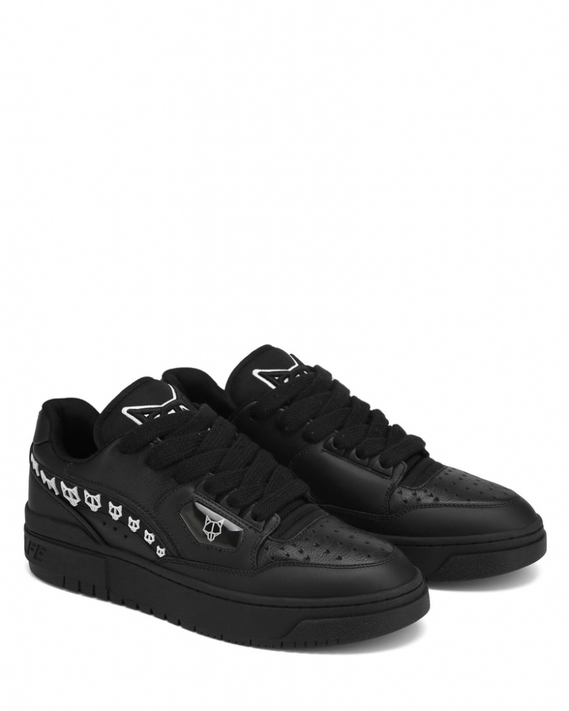 Naked Wolfe NW-00 Midnight Men's Sneakers Black UK | S0U-6373