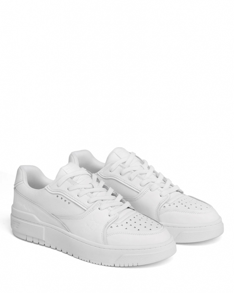 Naked Wolfe NW-01 Triple Men's Sneakers White UK | J0O-1964