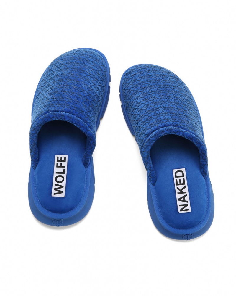 Naked Wolfe Ohio Men's Slides Navy UK | Y9A-9499