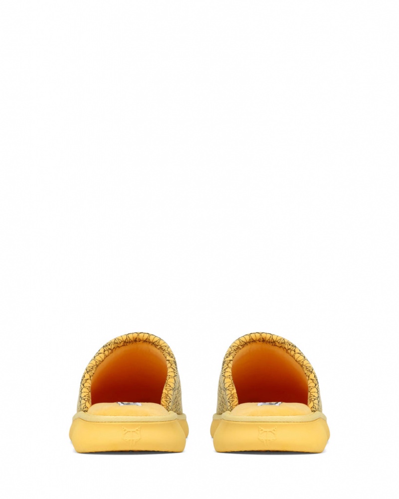 Naked Wolfe Ohio Men's Slides Yellow UK | C1X-7911