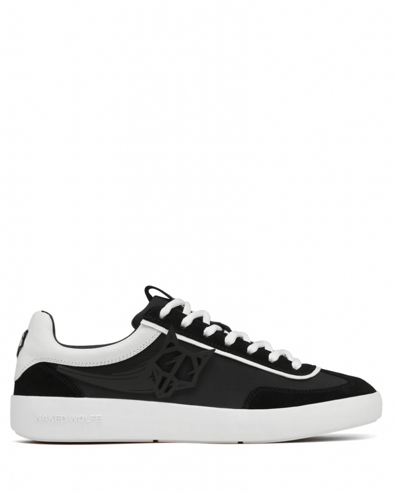 Naked Wolfe Palm Men's Sneakers Black UK | B1V-1392