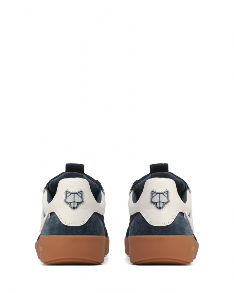 Naked Wolfe Palm Men's Sneakers Navy UK | G0J-6757