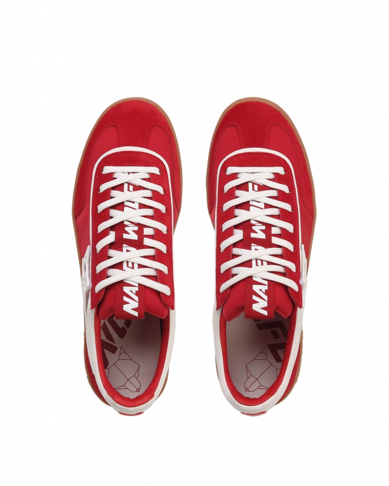 Naked Wolfe Palm Men's Sneakers Red UK | T1U-1552