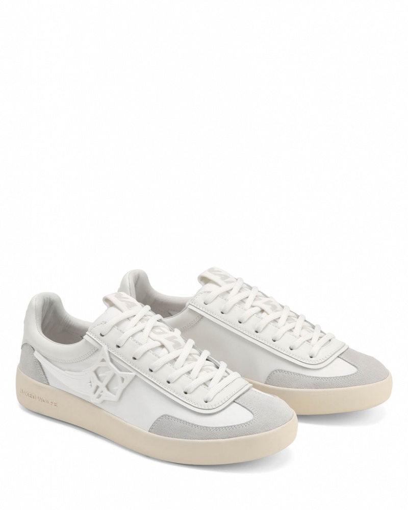 Naked Wolfe Palm Men's Sneakers White UK | L3Q-1351