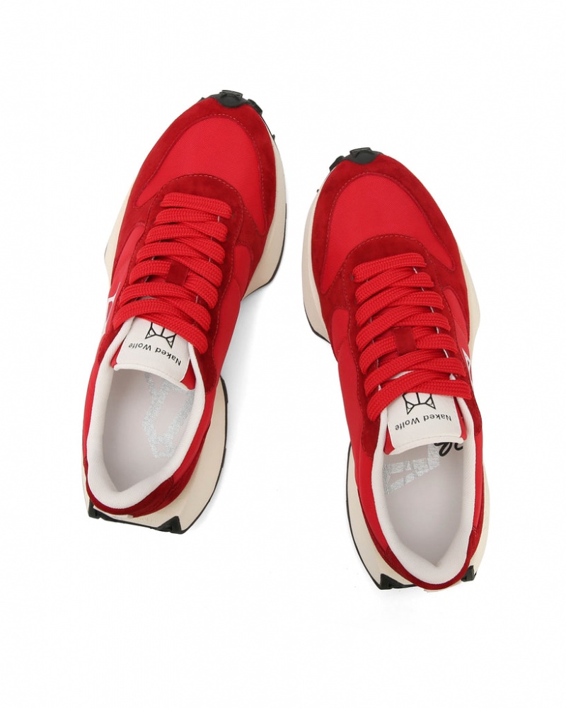 Naked Wolfe Plug Women's Sneakers Red UK | T0W-5770