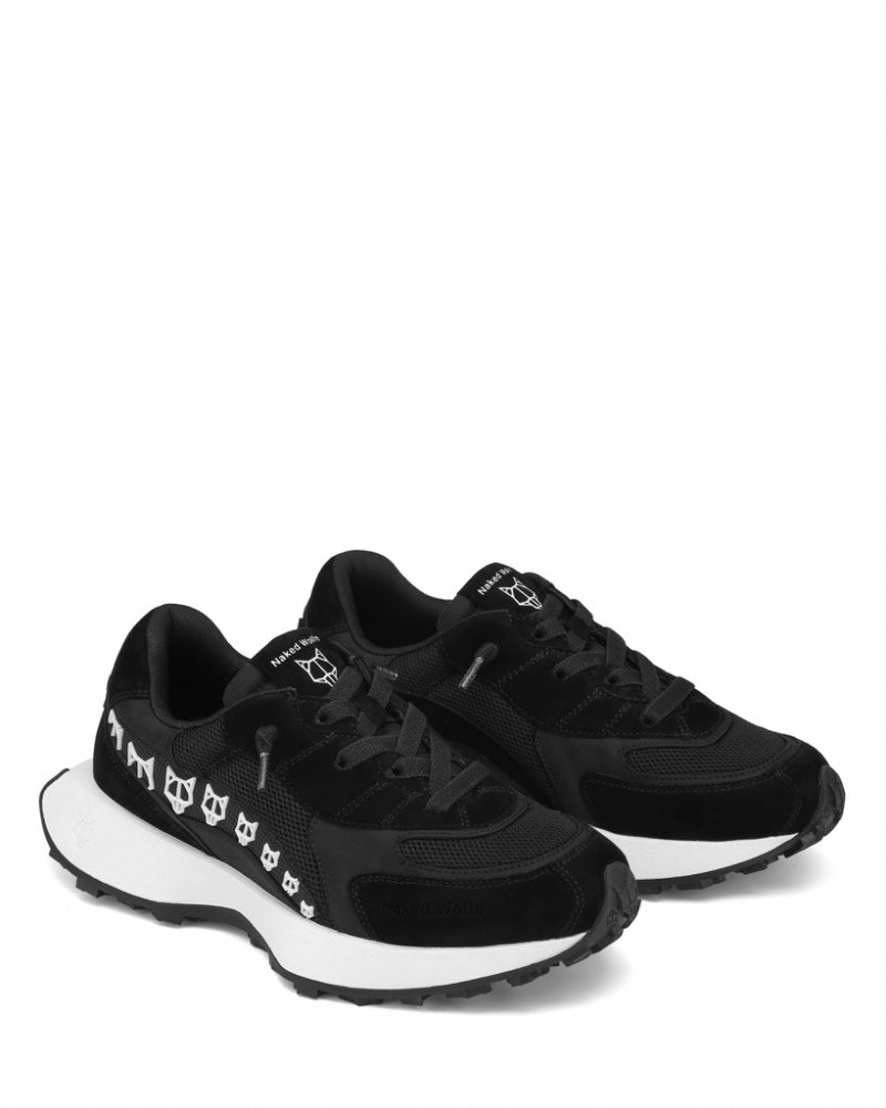 Naked Wolfe Porter Women's Sneakers Black UK | K3B-8229