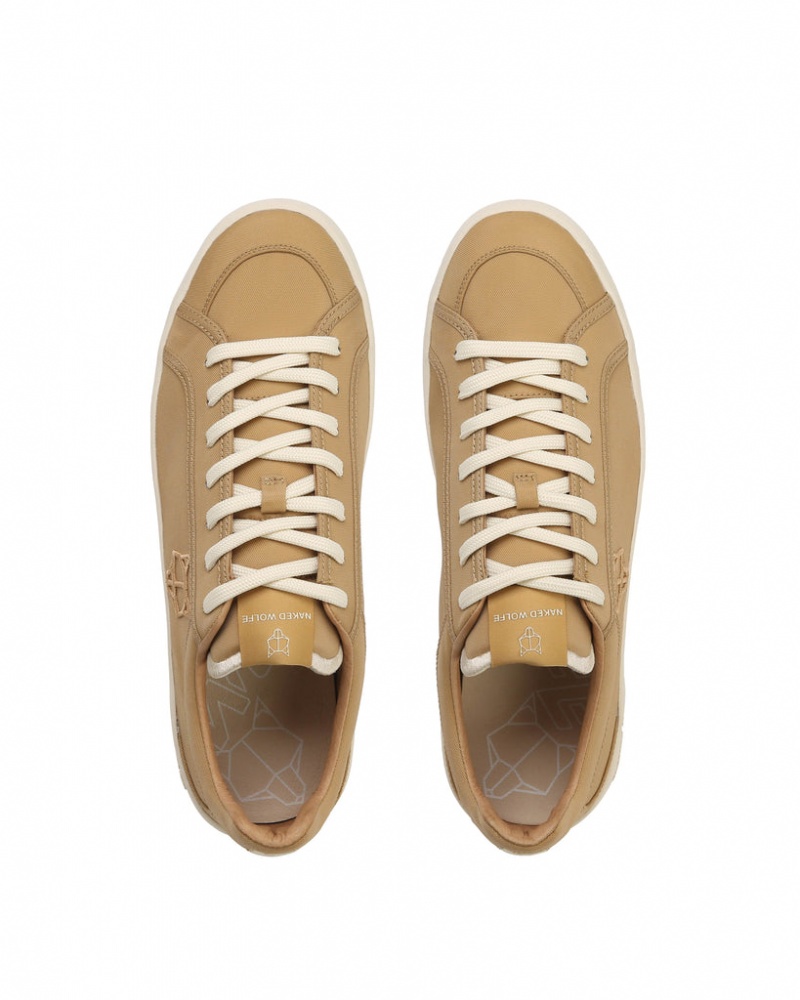 Naked Wolfe Portofino Men's Sneakers Beige UK | H1R-6723