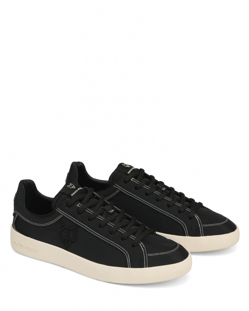 Naked Wolfe Portofino Men's Sneakers Black UK | X3P-1906