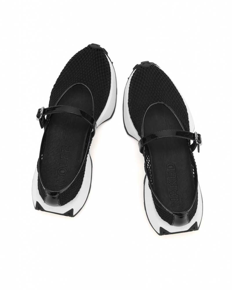 Naked Wolfe Protected Women's Sneakers Black UK | R2G-1509