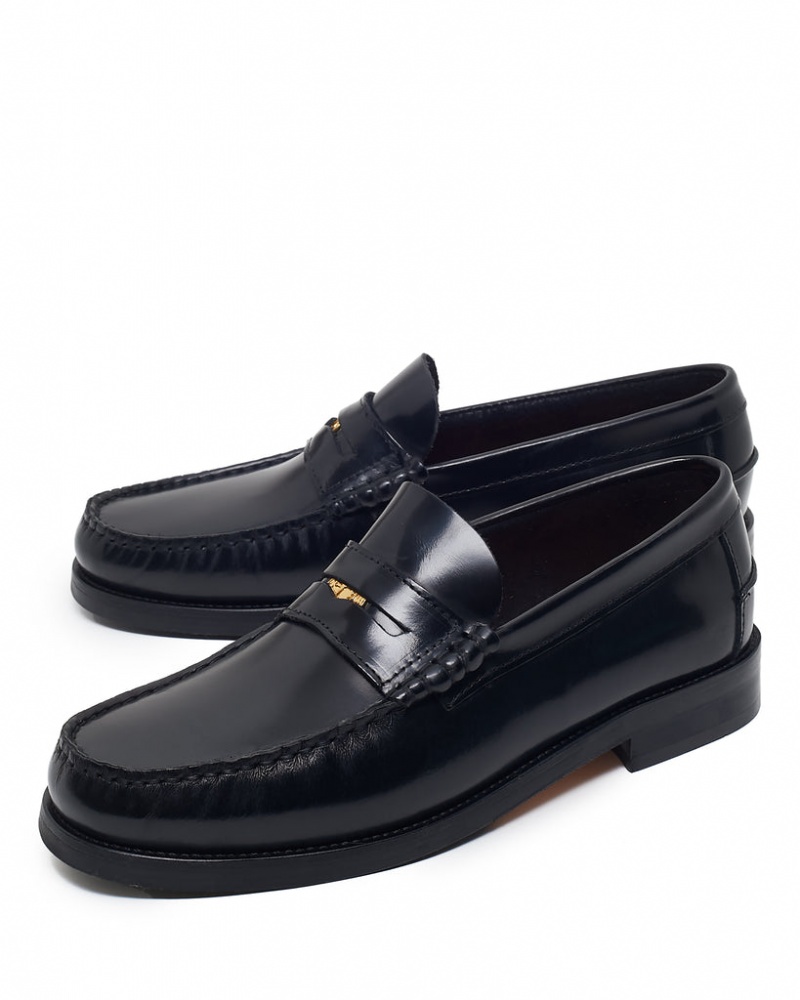 Naked Wolfe Riviera Box Men's Loafers Black UK | Z6P-6200