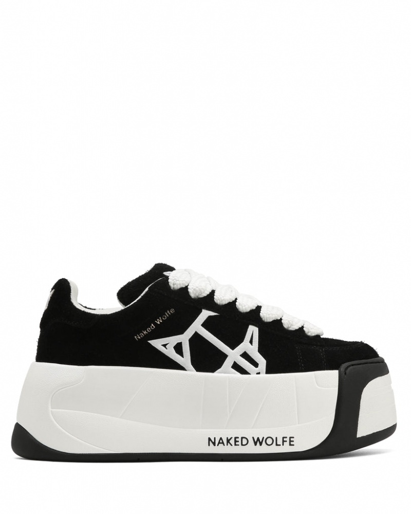 Naked Wolfe Scandal Women's Sneakers Black UK | V6L-2270