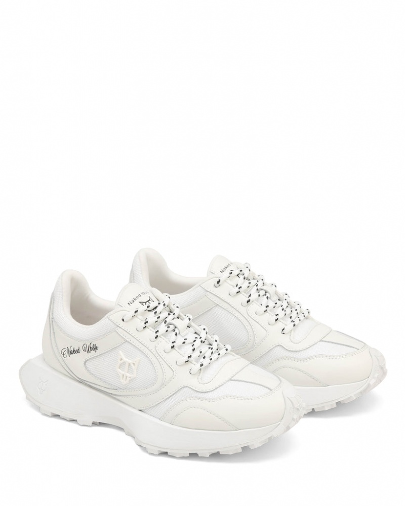 Naked Wolfe Season Women's Sneakers White UK | S4C-4149