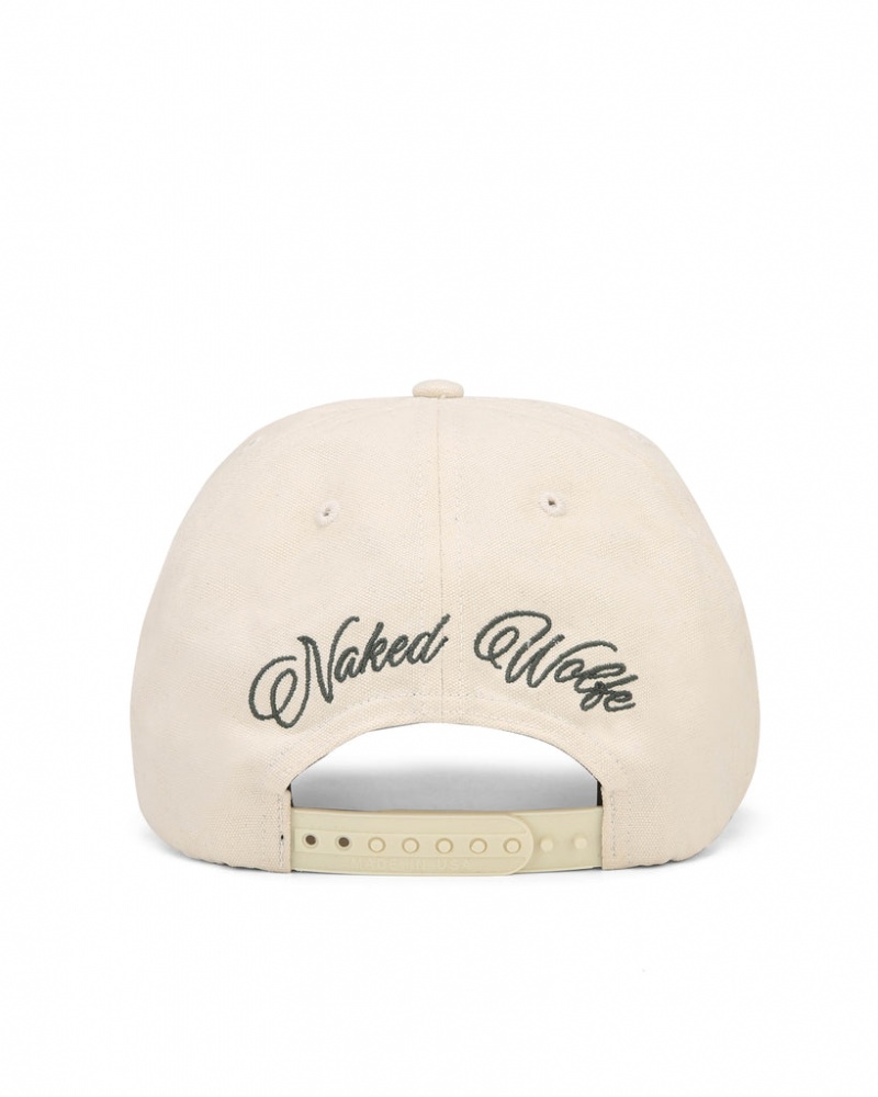 Naked Wolfe Signature Unconstructed Cap Women's Hats Beige UK | L9F-2663