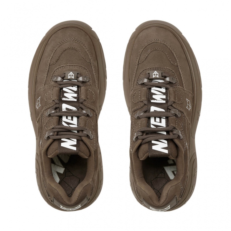 Naked Wolfe Sinner Women's Sneakers Chocolate UK | G2X-7232