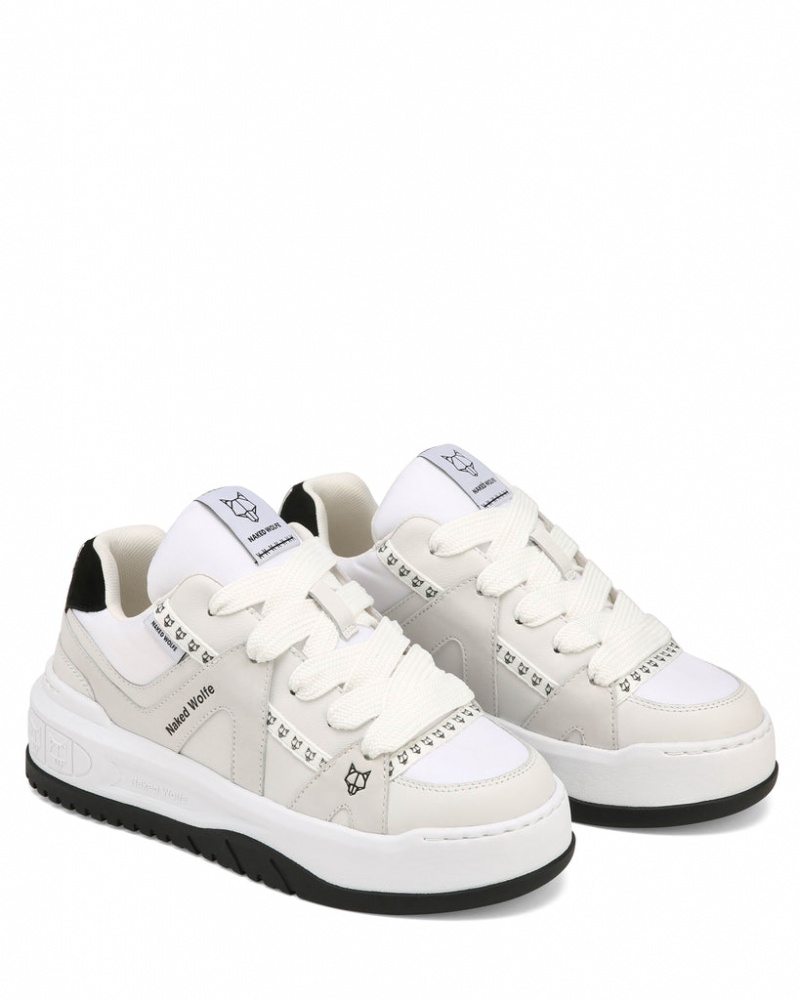 Naked Wolfe Skating Women's Sneakers White UK | I5H-1217