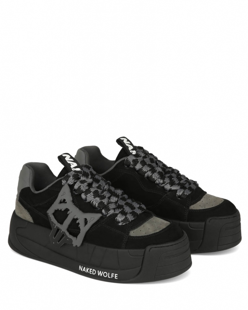 Naked Wolfe Slade Men's Sneakers Black UK | P0M-8752