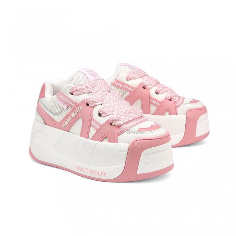 Naked Wolfe Slider Baby Women's Sneakers Pink UK | V7B-9601