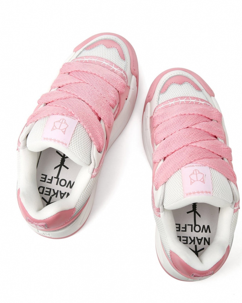 Naked Wolfe Slider Baby Women's Sneakers Pink UK | V7B-9601