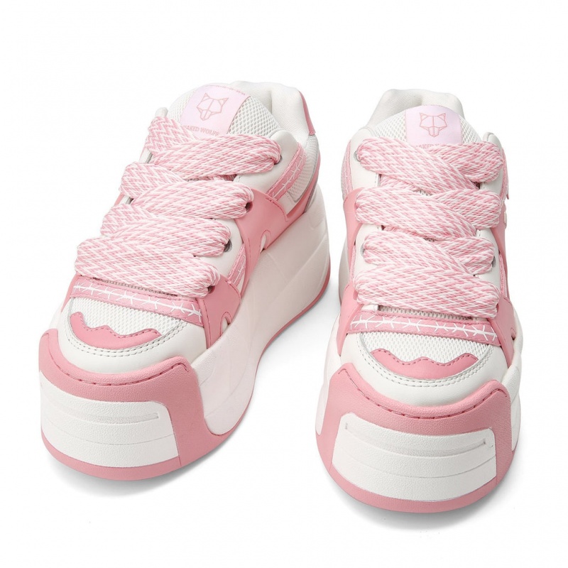 Naked Wolfe Slider Baby Women's Sneakers Pink UK | V7B-9601