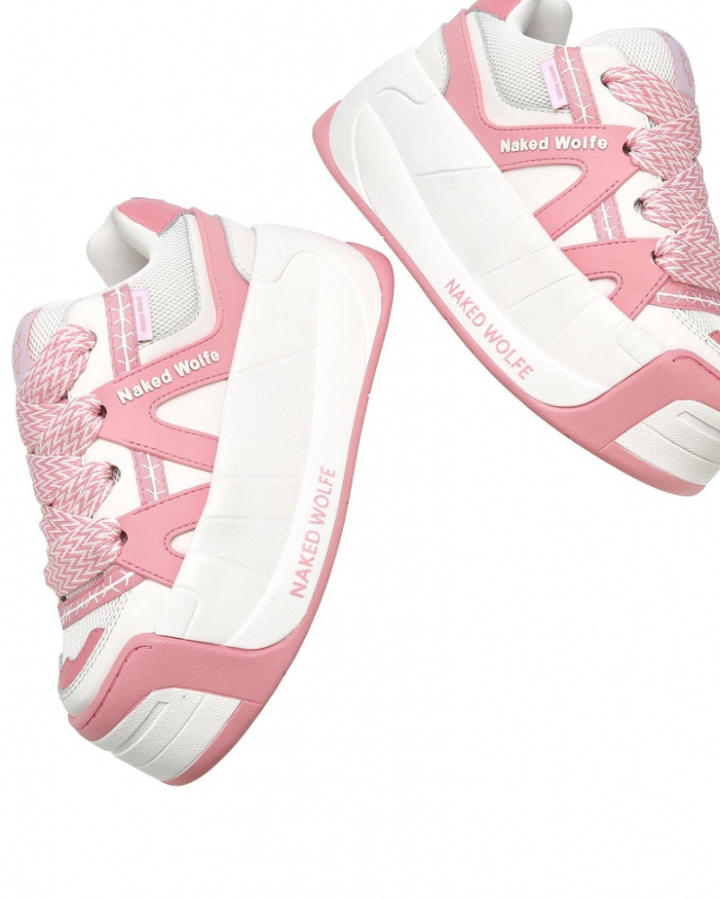 Naked Wolfe Slider Baby Women's Sneakers Pink UK | V7B-9601