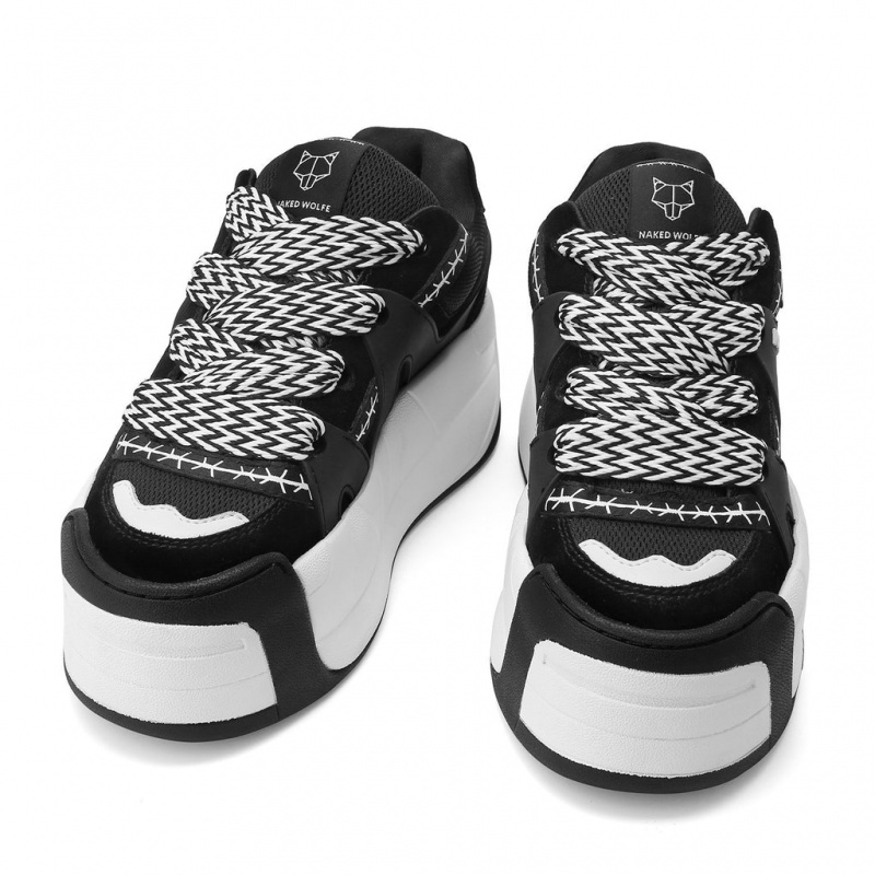 Naked Wolfe Slider Women's Sneakers Black UK | Y6Y-3314