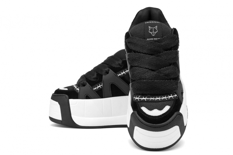 Naked Wolfe Slider Women's Sneakers Black UK | Y6Y-3314