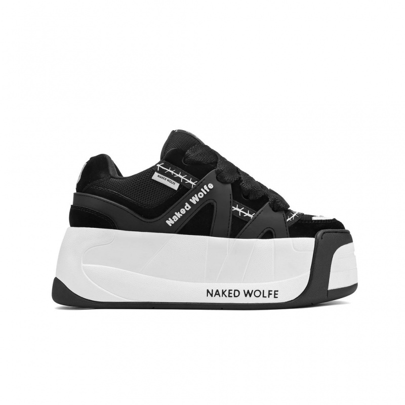 Naked Wolfe Slider Women's Sneakers Black UK | Y6Y-3314