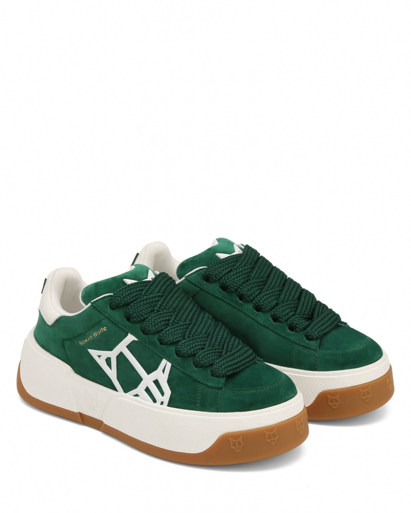 Naked Wolfe Sound Ivy Women's Sneakers Green UK | A3U-8734