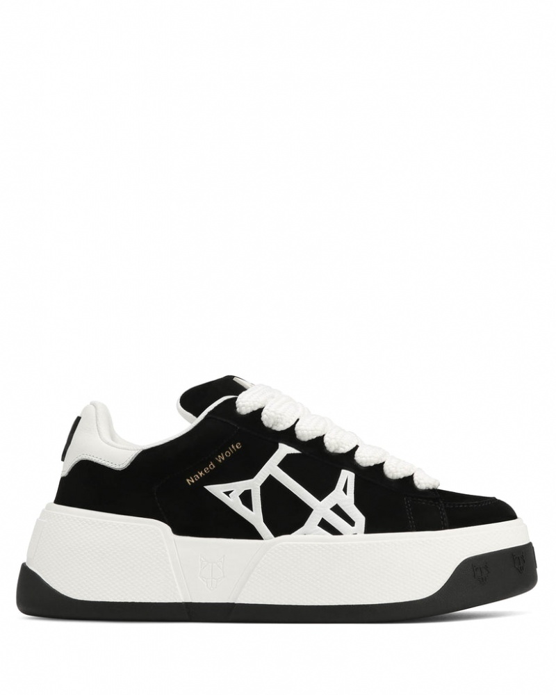 Naked Wolfe Sound Women's Sneakers Black UK | O3O-9690