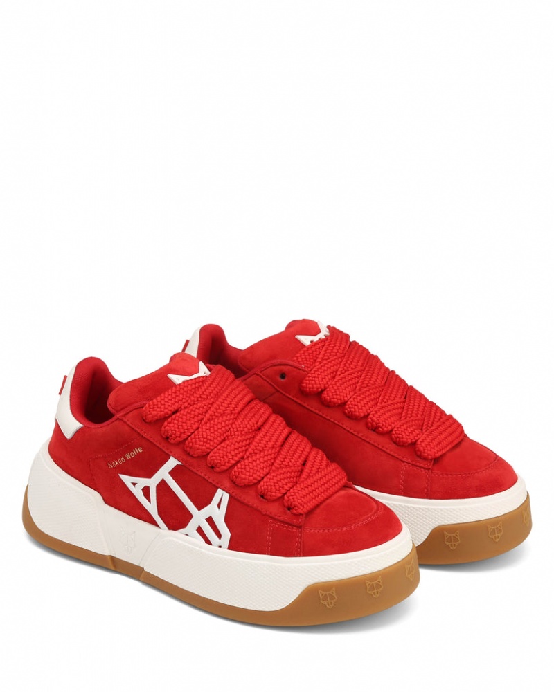 Naked Wolfe Sound Women's Sneakers Red UK | S2T-9665